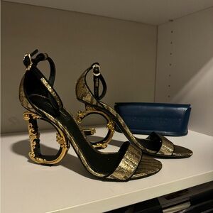 Dolce & Gabbana baroque heeled sandals